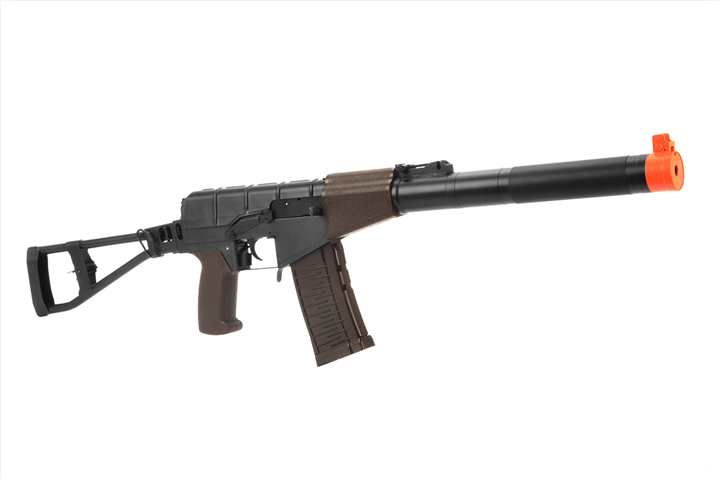 LCT Airsoft AS VAL Assault Rifle AEG with Integrated Suppressor (Color: Black) - Click Image to Close