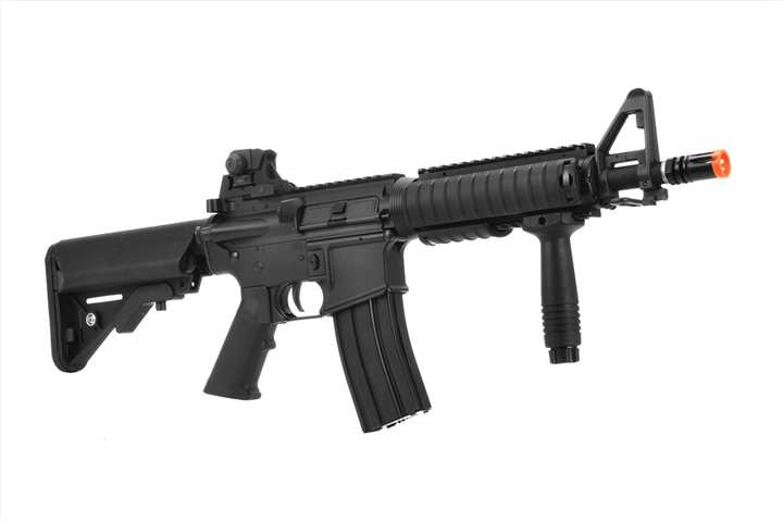 LCT CQB SE M4 Electric Blowback Airsoft Carbine Rifle (Color: Black)