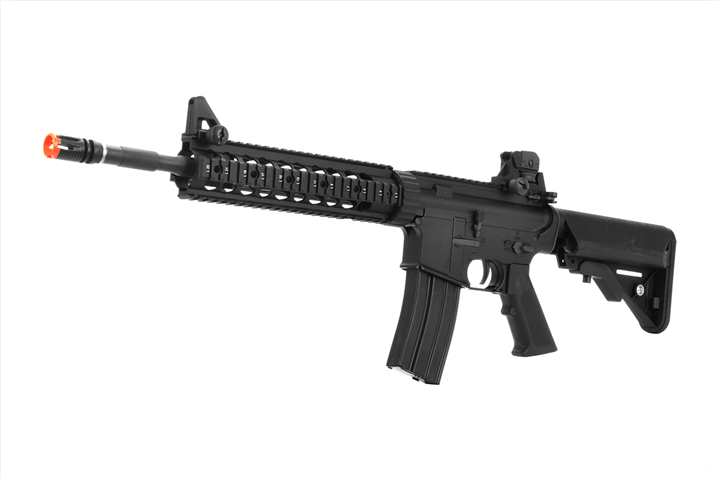 LCT Airsoft M4 EBB LR4 Series 10" RIS Assault Rifle - BLACK - Click Image to Close