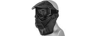 2604B FACE MASK (BLACK) w/MESH EYE PROTECTION