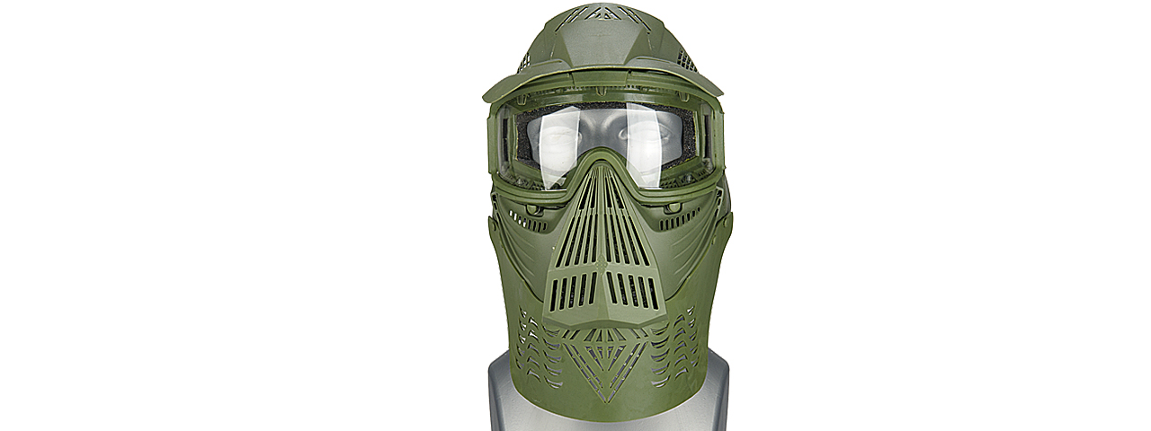 G-FORCE COMPLETE PROTECTION MODULAR AIRSOFT FACE MASK W/ CLEAR LENS