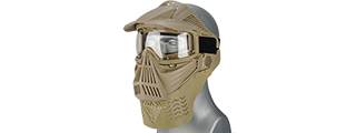 G-FORCE COMPLETE PROTECTION MODULAR AIRSOFT FACE MASK W/ CLEAR LENS