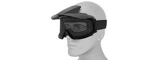 2610B WIRE MESH GOGGLES w/ VISOR (BLACK)