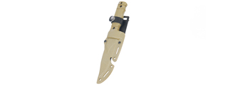 2616T Plastic Dummy SG Style M37-K Seal Pup Knife (Color: Tan)