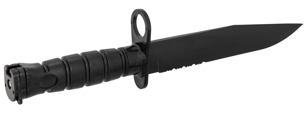 2618B M10 DUMMY BAYONET W/ BLADE COVER FOR M4 / M16 (BLACK) - Click Image to Close