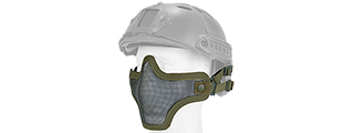 AC-103GH METAL MESH HALF MASK (OD GREEN) HELMET VERSION