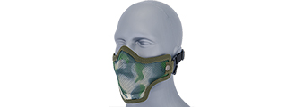 AC-103J METAL MESH HALF MASK (JUNGLE CAMO) DOUBLE STRAP VERSION