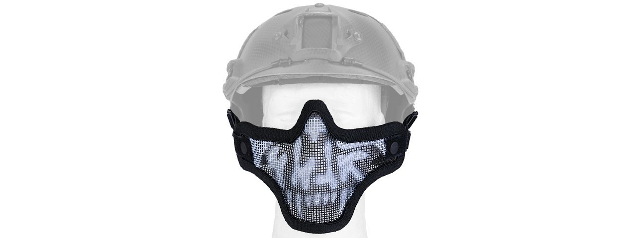 AC-103SH METAL MESH HALF MASK (SKULL) HELMET VERSION - Click Image to Close