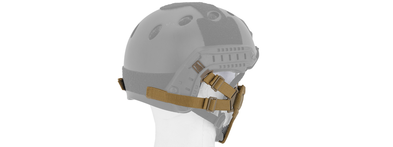 AC-103TH METAL MESH HALF MASK (TAN) HELMET VERSION - Click Image to Close