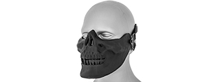 UK ARMS AIRSOFT TACTICAL SKULL LOWER HALF FACE MASK - BLACK