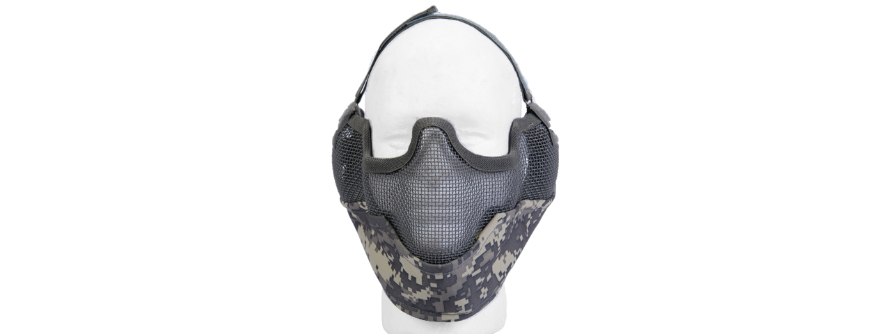 AC-108A METAL MESH HALF MASK w/EAR PROTECTION (ACU)