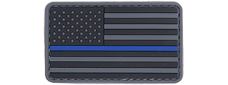 AC-110P BLUE LINE USA FLAG PVC PATCH