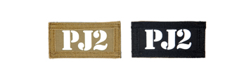 AC-131J PJ2 call sign patches, IR & Glow-in-the-Dark, set of 2