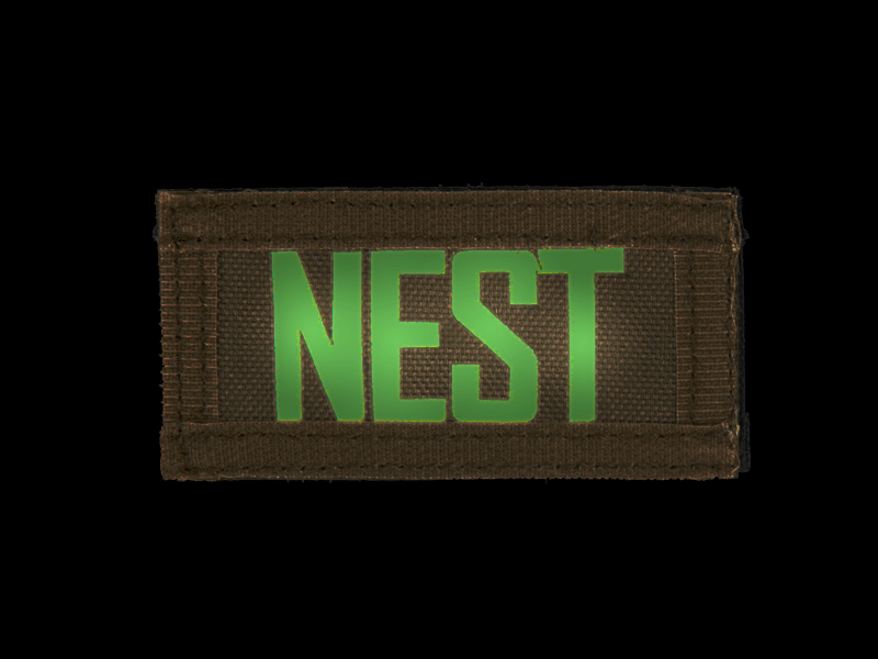 AC-131N NEST call sign patches, IR & Glow-in-the-Dark, set of 2 - Click Image to Close