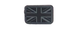 AC-148B UK FLAG (BLACK) PVC PATCH 3 X 2 INCHES