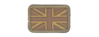 AC-148T UK FLAG (TAN) PVC PATCH 3 X 2 INCHES