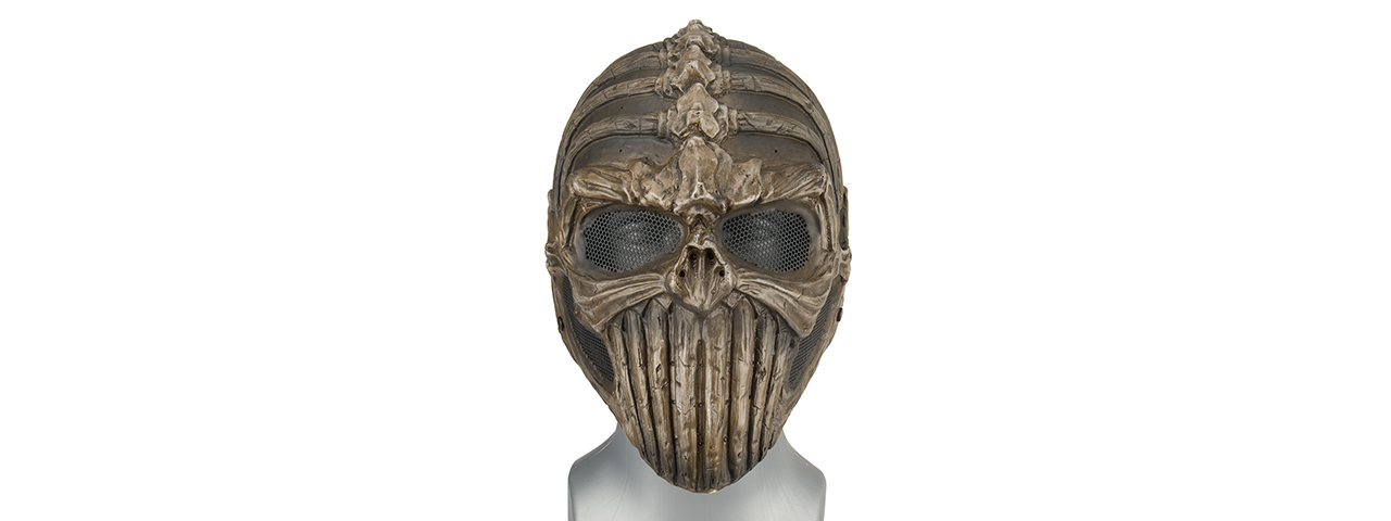 UK ARMS AIRSOFT FULL FACE WIRE MESH "SPINE TINGLER" MASK - Click Image to Close