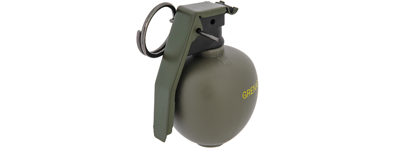AMA TACTICAL PLASTIC M67 DUMMY FRAG GRENADE - OLIVE DRAB GREEN - Click Image to Close