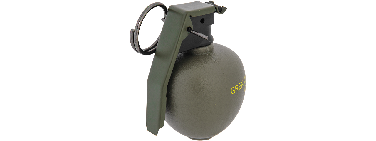 AMA TACTICAL PLASTIC M67 DUMMY FRAG GRENADE - OLIVE DRAB GREEN