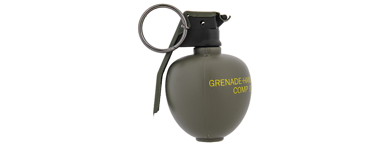 AMA TACTICAL PLASTIC M67 DUMMY FRAG GRENADE - OLIVE DRAB GREEN