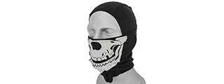 AC-176B Glow-in-the-Dark Skull Balaclava in Black