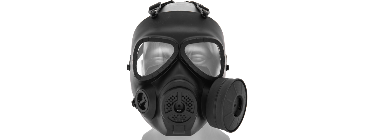 AC-191B DUMMY ANTI-FOG GAS MASK (BLACK) - Click Image to Close