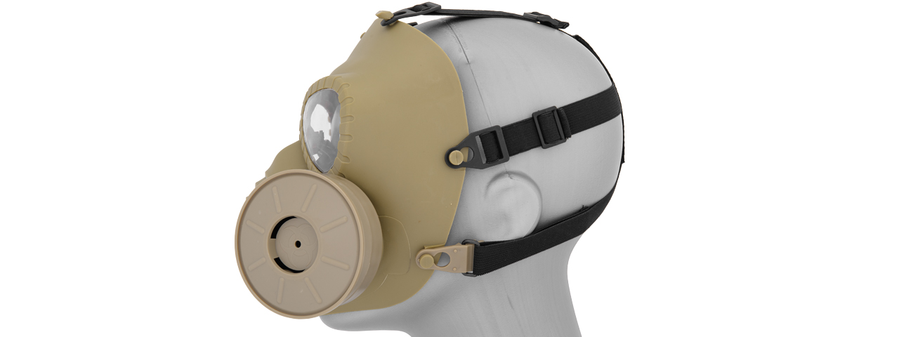 AC-191T DUMMY ANTI-FOG GAS MASK (TAN) - Click Image to Close