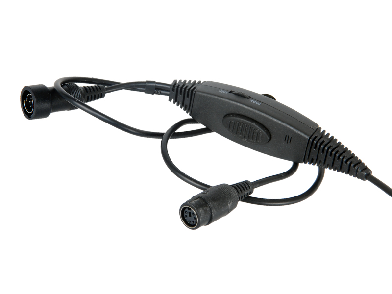 AC-209B THROAT MIC AND PTT ADAPTER FOR ICOM/MIDLAND (BLACK) - Click Image to Close