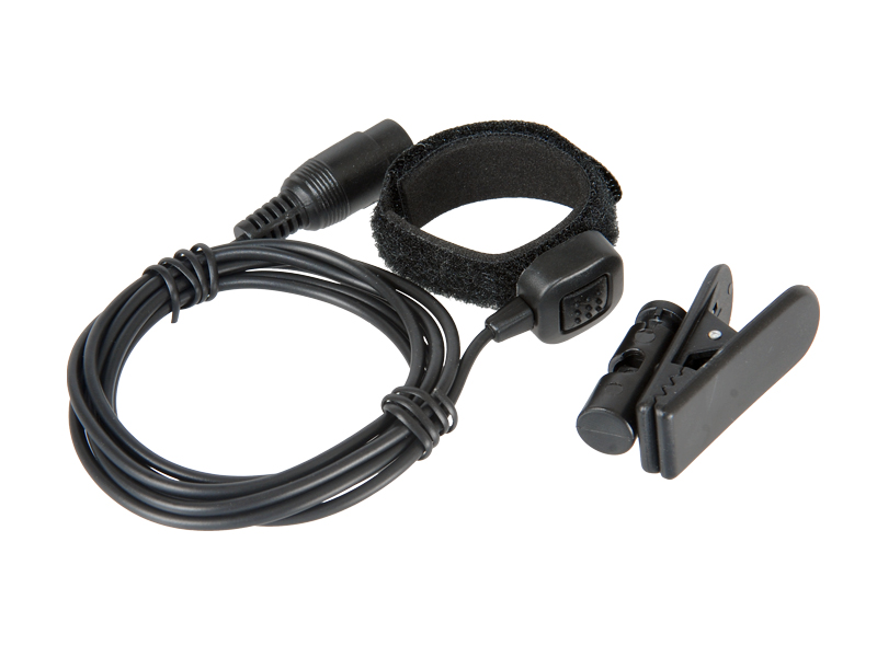 AC-209C THROAT MIC AND PTT ADAPTER FOR 1-PIN MOTOROLA (BLACK)