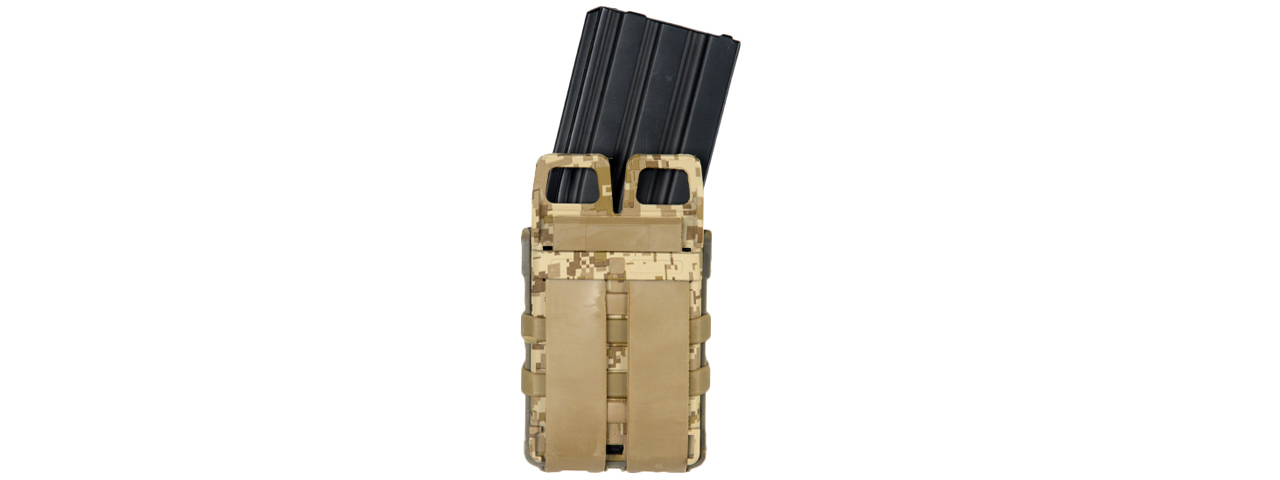 AC-213D QUICK DOUBLE M4 MAGAZINE POUCH (COLOR: DESERT DIGITAL)