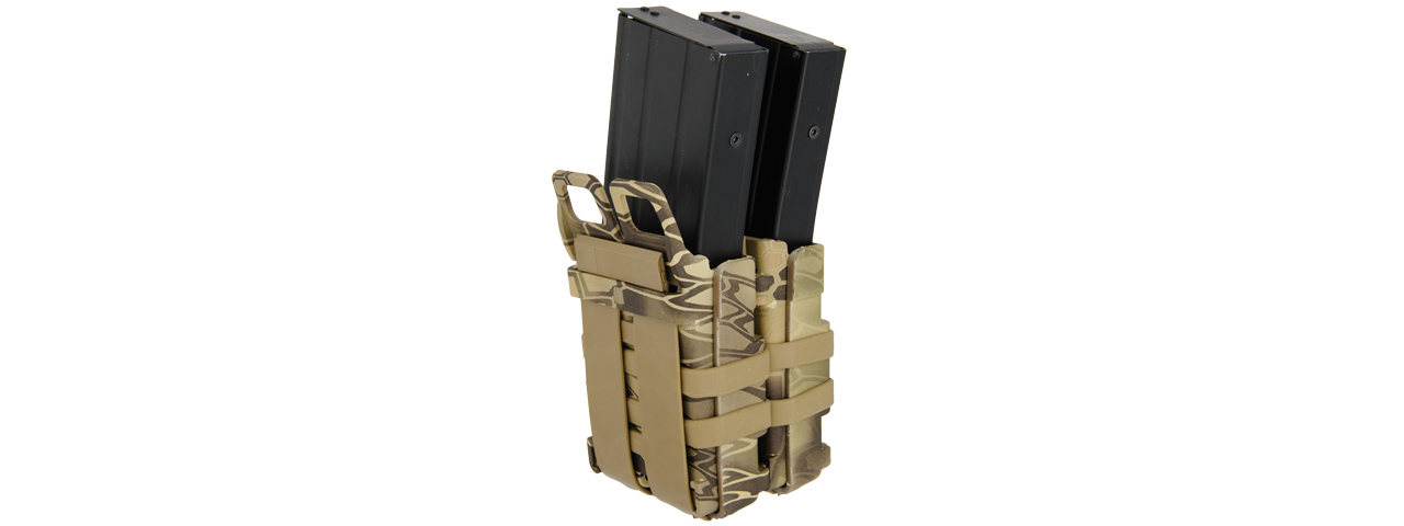 AC-213H AIRSOFT QUICK DOUBLE M4/M16 MAGAZINE POUCH (HLD) - Click Image to Close