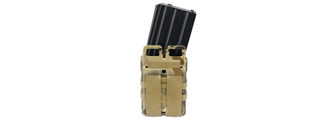 AC-213H AIRSOFT QUICK DOUBLE M4/M16 MAGAZINE POUCH (HLD) - Click Image to Close