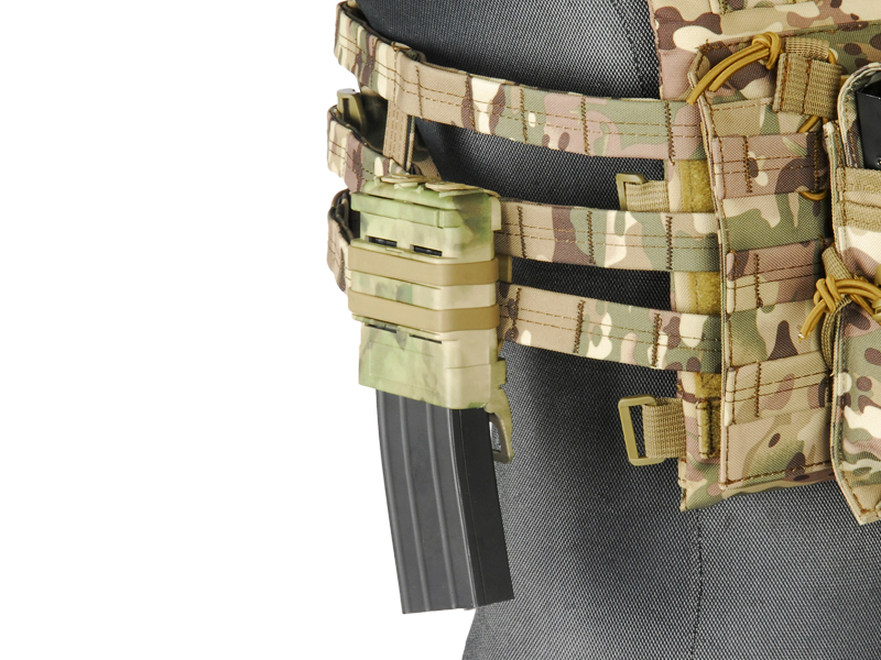 AC-214C QUICKmAG SINGLE RIFLE MAG + TWIN PISTOL MAG POUCH (COLOR: MODERN CAMO) - Click Image to Close
