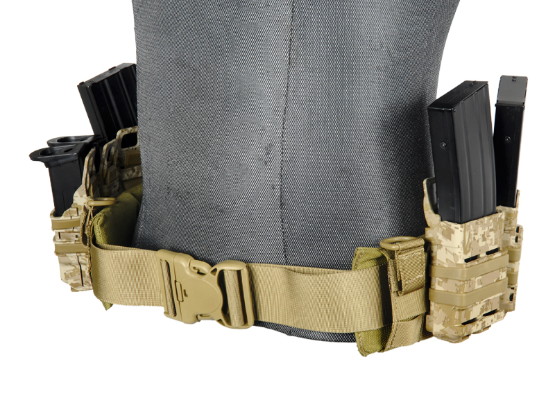 AC-236KM MOLLE BATTLE BELT (COLOR: KHAKI) SIZE: MEDIUM - Click Image to Close