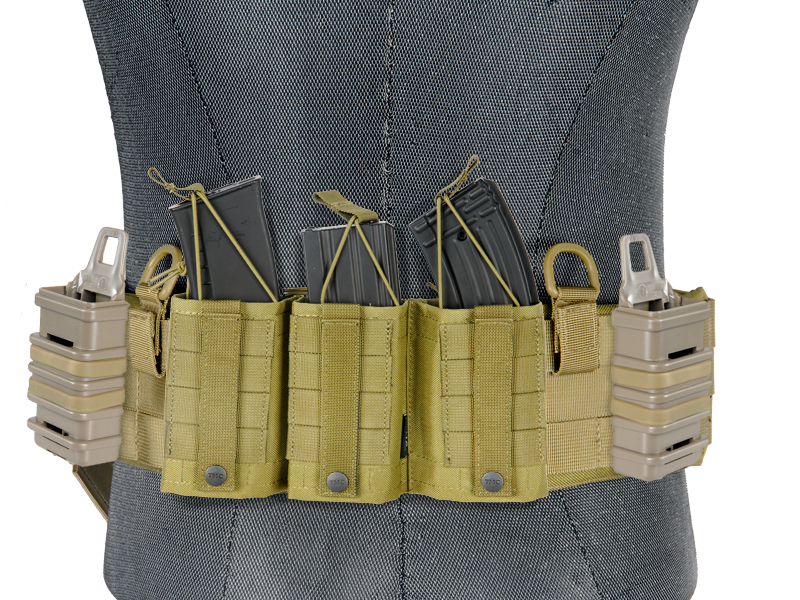 AC-236KM MOLLE BATTLE BELT (COLOR: KHAKI) SIZE: MEDIUM - Click Image to Close