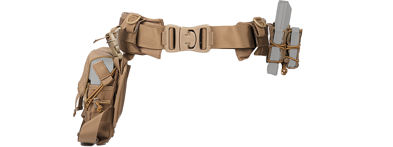 AC-236TL MOLLE BATTLE BELT (COLOR: COYOTE BROWN) SIZE: LARGE - Click Image to Close