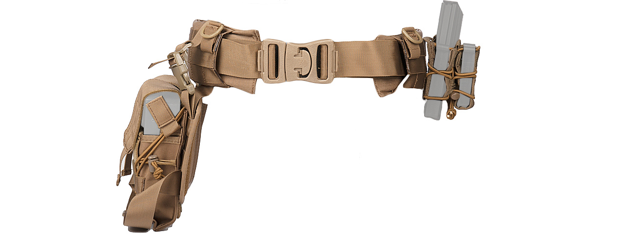 AC-236TM MOLLE BATTLE BELT (COLOR: COYOTE BROWN) SIZE: MEDIUM