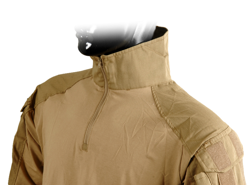 AC-240LG COMBAT UNIFORM BDU SHIRT TAN (LARGE) - Click Image to Close