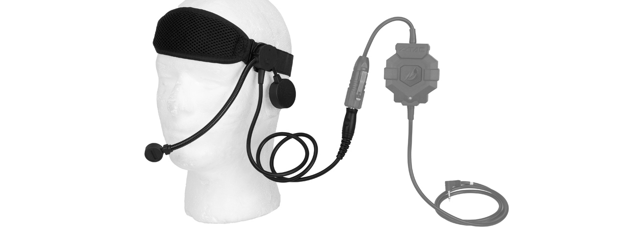 AC-253B Z-TACTICAL COBRA BOOM ARM TACTICAL HEADSET (BLACK)