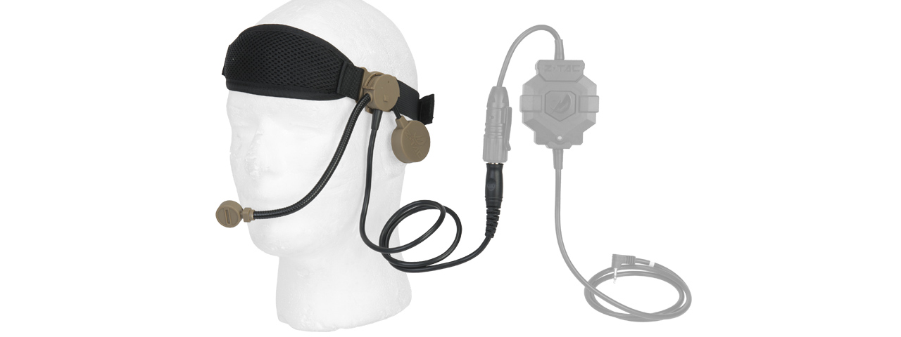 AC-253T Z-TACTICAL COBRA BOOM ARM TACTICAL HEADSET (TAN) - Click Image to Close