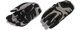 UK ARMS AIRSOFT IMPACT PRO FITTED PROTECTIVE GLOVES - LARGE
