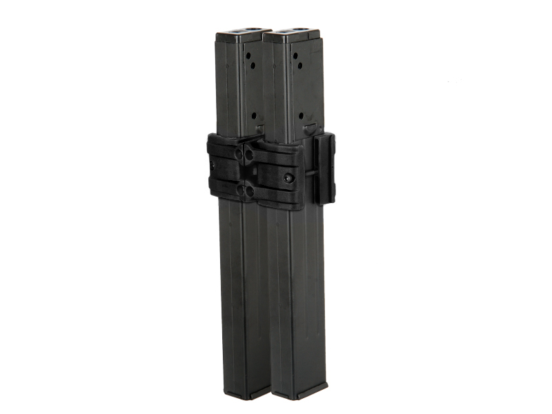 AC-276B MP7 Double Magazine Clip, Black - Click Image to Close