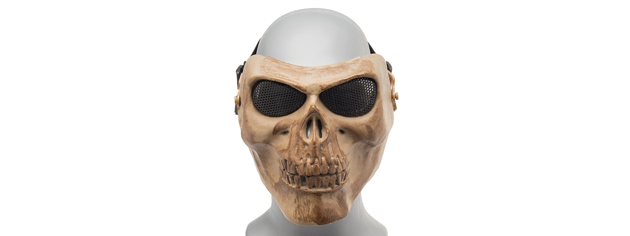 AC-318DB MESH SKULL FULL FACE MASK (DRIED BONE)