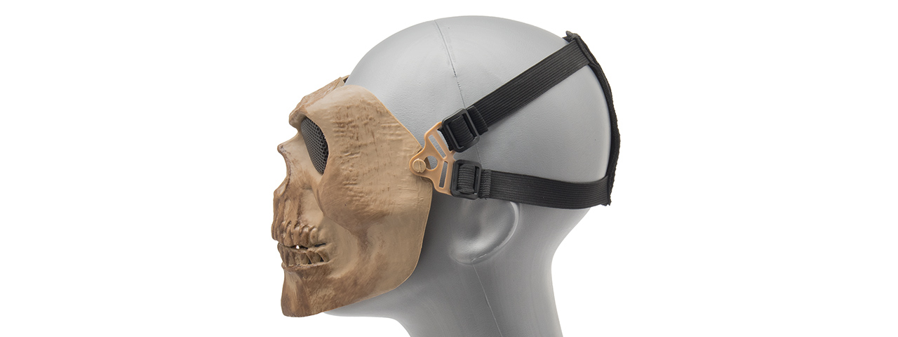 AC-318DB MESH SKULL FULL FACE MASK (DRIED BONE)