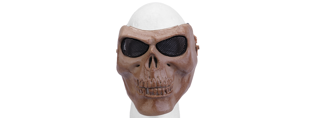 AC-318DB MESH SKULL FULL FACE MASK (DRIED BONE) - Click Image to Close