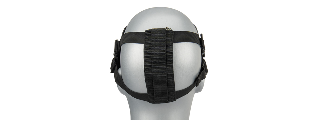 AC-318SB MESH SKULL FULL FACE MASK (SILVER & BLACK) - Click Image to Close