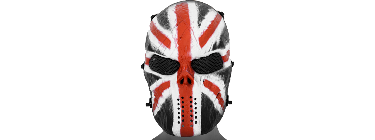 AC-319E VILLAIN SKULL MESH FACE MASK (UK) - Click Image to Close