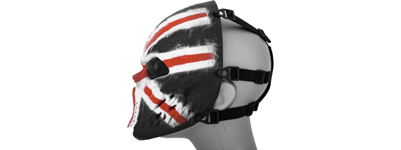 AC-319E VILLAIN SKULL MESH FACE MASK (UK) - Click Image to Close