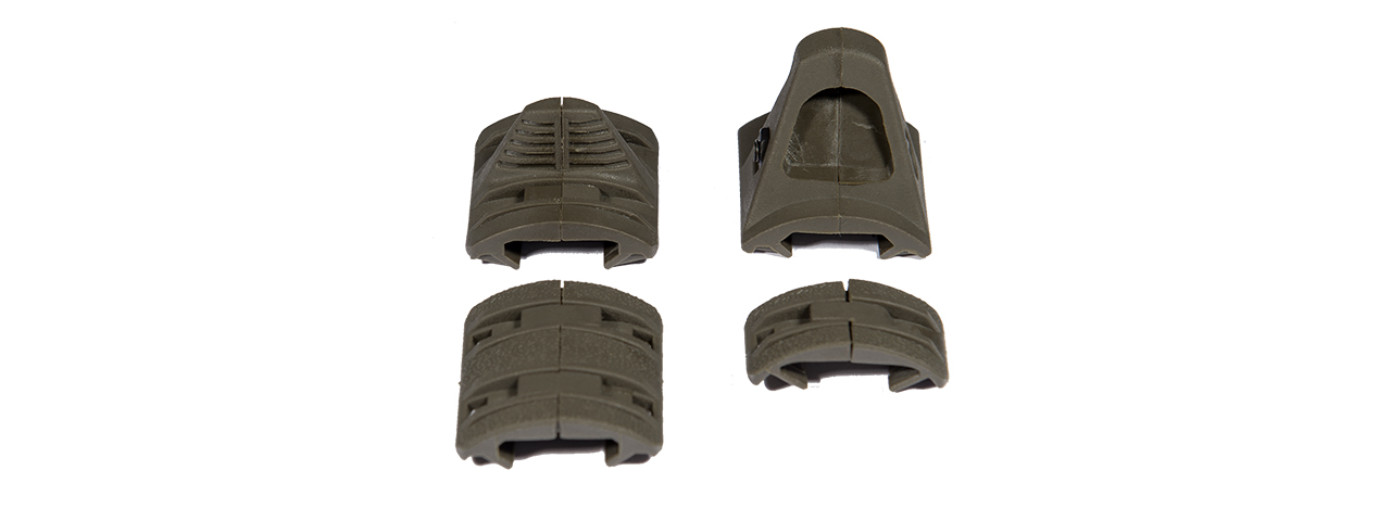 UK ARMS TACTICAL BDM HAND STOP KIT - OD GREEN - Click Image to Close