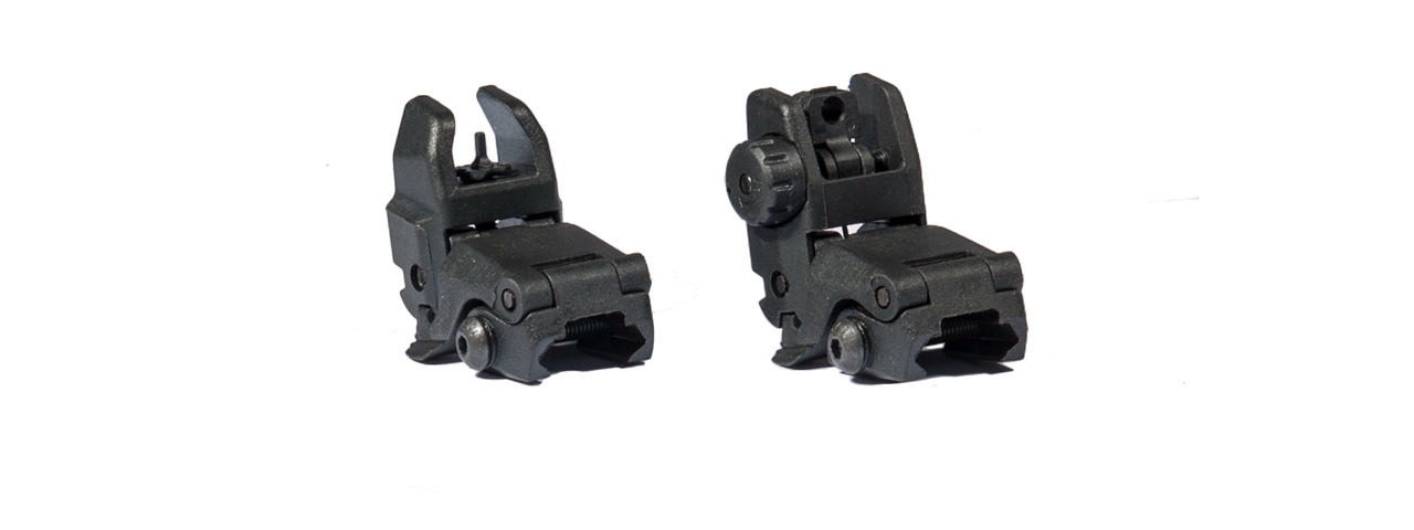 AMA MBUS GEN 1 BACK-UP SIGHT SET - BLACK - Click Image to Close